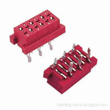 1.27mm IDC Micro Dual Row Female Contact Straight Solder without Latch Connectors